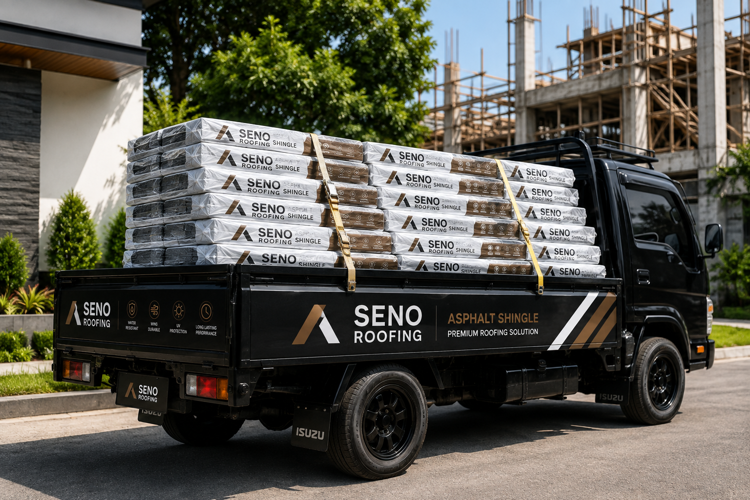 Distribusi material genteng bitumen