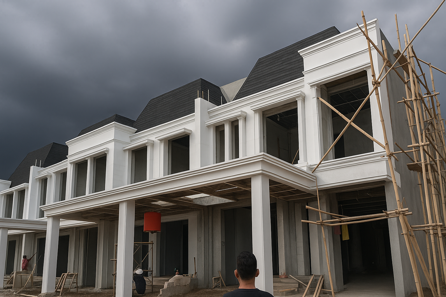 Cluster saat cuaca mendung