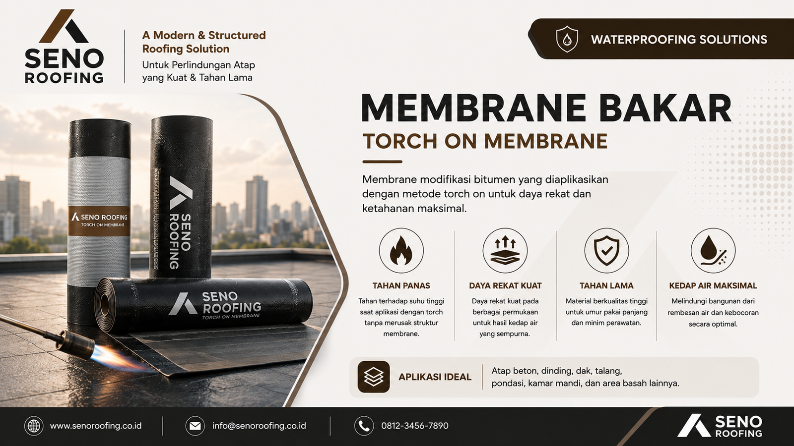 Waterproofing membrane bakar